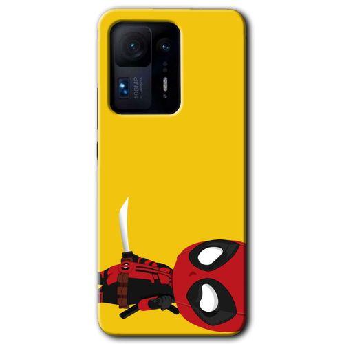 MRCİLETİSİM Xiaomi Mi Mix 4 Kılıf HD Desen Baskılı Arka Kapak+Temperli Cam - DeadPool 6