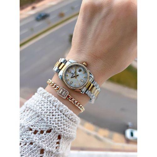 Daniel Klein Çelik Kordonlu 2 Yıl Garantili 3 Atm Suya Dayanıklı Kadın Kol Saati+Bileklik BD.10108.3