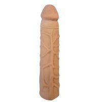 Gerçekçi Melez Penis Kılıfı Et Dokusunda 17 cm