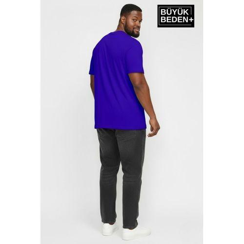 Büyük Beden Erkek Basic Tişört – Pamuklu Düz T-Shirt 3XL-6XL SPR26BTS510