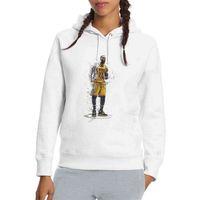 Cavs Basketci Spor Baskılı Beyaz Kadın Kapşonlu Sweatshirt