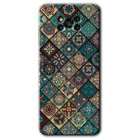 Poco x3 NFC Kılıf Kapak - Mat Mandala +Hayalet Ekran Yandan Gözükmez