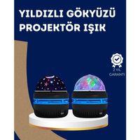 360° Dönen Galaxy Projektörlü Gece Lambası –  Yıldızlı Gökyüzü Efekti
