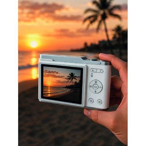 Beyaz 4k Video Kayıtlı 48 Mp Dijital Fotoğraf Makinesi Otomatik Odaklama