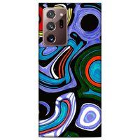 Lopard Samsung Galaxy Note 20 Ultra Uyumlu Kılıf Soyut Sanat (25) Baskılı Antişok Kapak