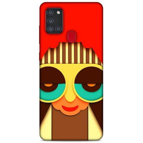 Lopard Samsung Galaxy A21s Uyumlu Kılıf Soyut Sanat (5) Baskılı Koruma Kabı