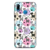 Lopard Huawei P20 Lite Uyumlu Kılıf Kediler (9) Kılıf Puantiyeli Kedi