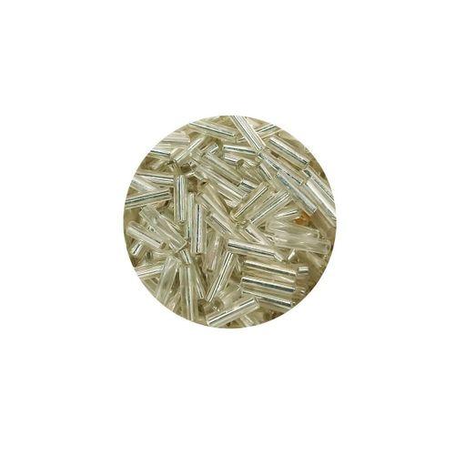 Uzun Boru Kesme Boncuk Çap 2mm Uzunluk 10 mm - 20 Gram - Gümüş - BNC232