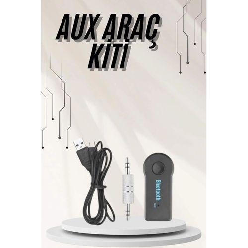 Yeni Nesil Bluetooth Aux Araç Kiti Siyah Tv Tablet Telefon Araç Araba