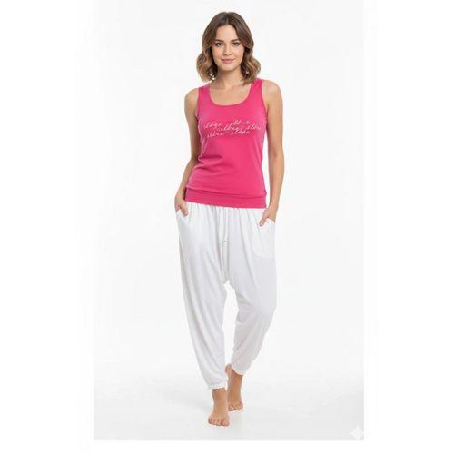 Bayan Yazlık Poly Şalvarlı Pijama 21519