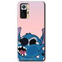 Redmi Note 10 Pro Kılıf HD Desen Baskılı Arka Kapak - Stitch + Kırılmaz Cam