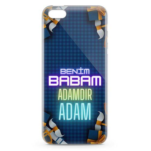 Apple iPhone 5s Kılıf Babalar Günü Hediyesi Arka Kapak Koruma Desenli Full Koruyucu