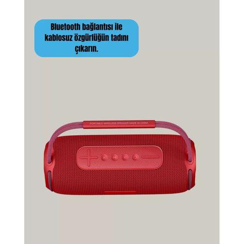 Suya Dayanıklı 20w Rgb Hoparlör Bluetooth, Usb, Sd Kart Ve Aux Girişli