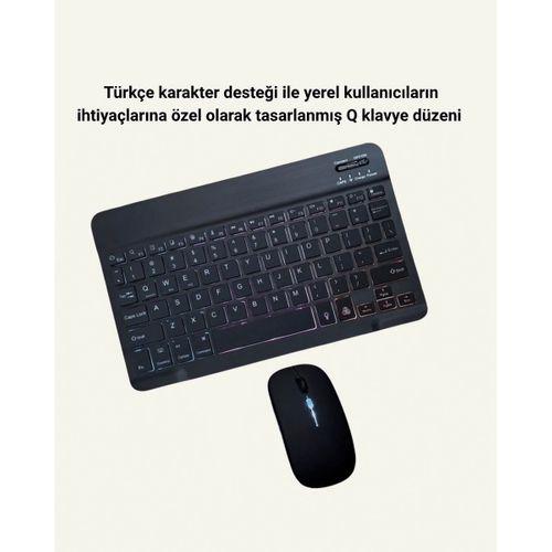 Rgb Aydınlatmalı Şarjlı Kablosuz Klavye Ve Mouse Seti – Modern Ve Kompakt Tasarım