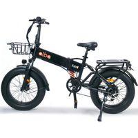 Alba Fold 3 20 Jant Fatbike Katlanır Elektrikli Bisiklet Siyah