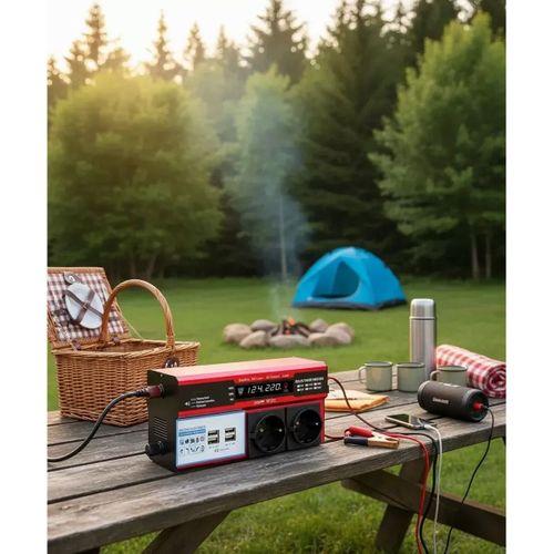 12v 2000w Modifiye Sinüs İnverter Araç Ve Güneş Enerjisi Uyumlu, Çift Usb, Çift Priz Ve Çakmaklık Epilons