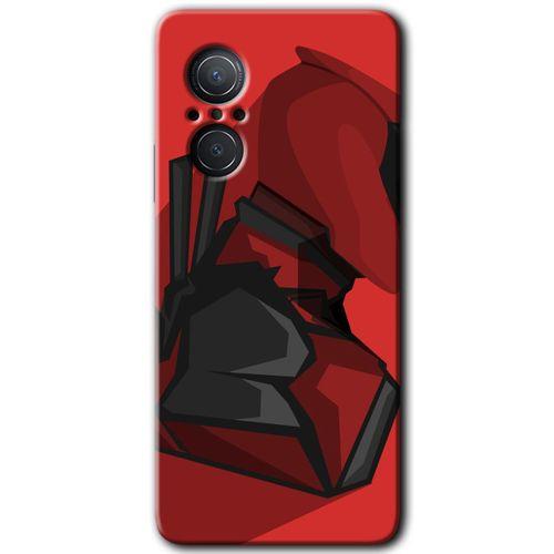 Huawei Nova 9 SE Kılıf HD Desen Baskılı Arka Kapak+Temperli Cam - DeadPool