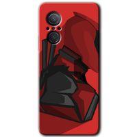 Huawei Nova 9 SE Kılıf HD Desen Baskılı Arka Kapak+Temperli Cam - DeadPool