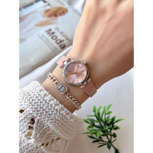 Ferrucci Kadın Kol Saati+Bileklik Özel Seri Deri Kordon VS.BLKT.0742