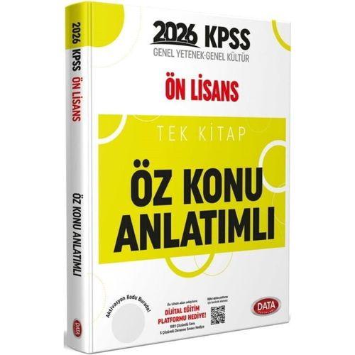 2026 KPSS Önlisans Tek Kitap Öz Anlatımlı Konu Anlatımlı Data Yayınları