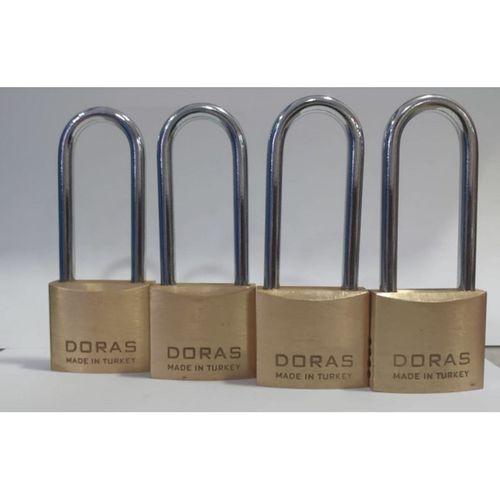 Doras Ersa 4'lü Set Pas Pirinç Asma Kilit 40 Mm