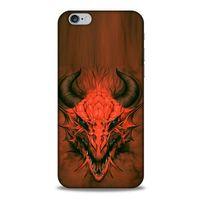 Apple Iphone 6S Kılıf Dragons (14) Lansman Kılıf Kırmızı Boynuzlu Ejderha