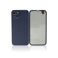 Newface iPhone 13 Kılıf 360 Hayalet Full Body Silikon Kapak - Mavi