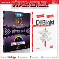 Paraf TYT IQ Biyoloji Deneme ve AKM Dil Bilgisi Soru Bankası Seti 2 Kitap