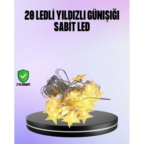 5 Metre Yıldız Şeklinde Led Şerit Işık Sabit Beyaz Aydınlatma