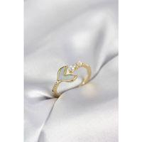 Gold Renk Balık Kuyruğu Model Kadın Yüzük