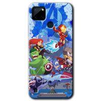 Potkal Hediye Fabrikası Realme C21 Kılıf HD Desen Baskılı Arka Kapak - Avengers Cartoon