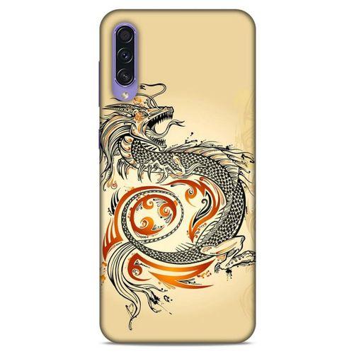 Samsung Galaxy A50s Kılıf Dragons (27) Tasarımlı Kılıf Siyah Ejderha Dövmesi