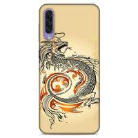 Samsung Galaxy A50s Kılıf Dragons (27) Tasarımlı Kılıf Siyah Ejderha Dövmesi