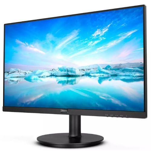 21.5 PHILIPS 222V8LA/01 4MS 75MHZ 1XVGA 1XHDMI 1XDP FHD 1920X1080 HOPARLÖR FLICKER-FREE DÜŞÜK MAVİ IŞIK VESA SİYAH