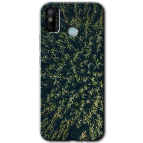 Potkal Hediye Fabrikası Tecno Spark 6 Go Kılıf HD Desen Baskılı Arka Kapak - Çam Ağacı Ormanı