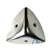 Dekoratif, Kutu, Sandık Köşesi - 45x28 Mm, Büyük, Nikel, 100 Adet