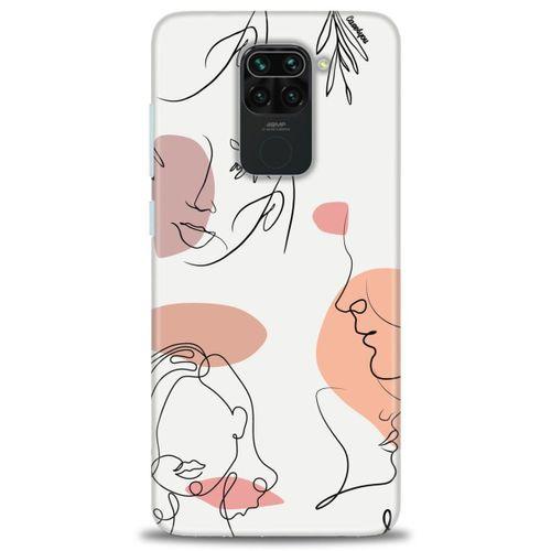 Xiaomi Redmi Note 9 Kılıf HD Baskılı Kılıf - Silüetler + Tam Ekran Koruyucu