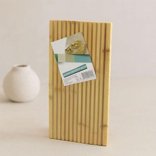 Bambu Servis Sunum Tahtası 17x39x1.5 cm - Çift Taraflı Düz & Kanallı