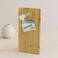 Bambu Servis Sunum Tahtası 17x39x1.5 cm - Çift Taraflı Düz & Kanallı