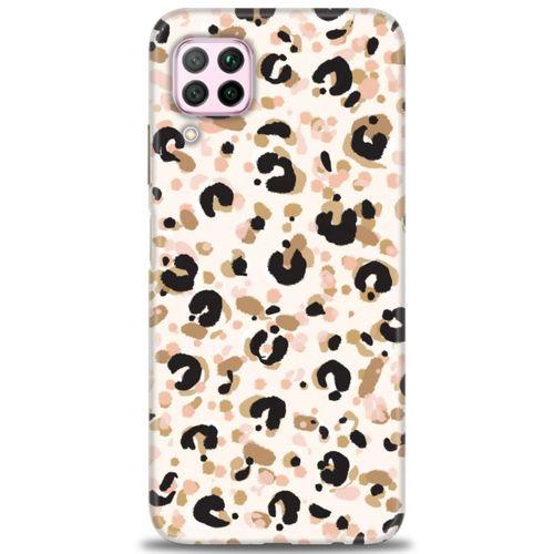 Huawei P40 Lite Kılıf HD Baskılı Kılıf - Leopar + Tam Ekran Koruyucu