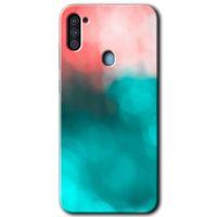 Samsung Galaxy A11 Kılıf HD Desen Baskılı Arka Kapak + Temperli Cam - Flu Işık