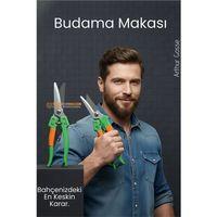 Paslanmaz Çelik Budama ve Bağ Makası – Ergonomik Titanyum Kaplama Profesyonel Bahçıvan Serisi