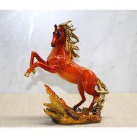 Polyester Şahlanmış At Figürü