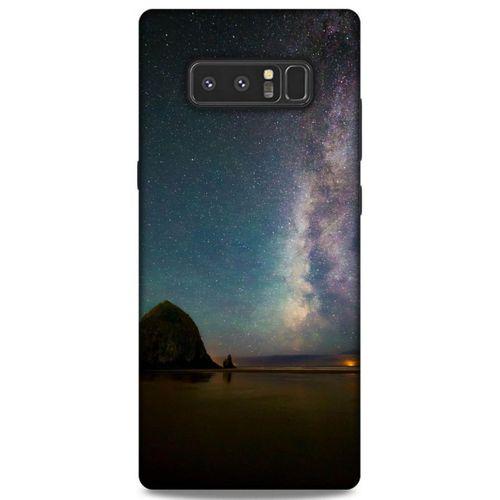 Lopard Samsung Galaxy Note 8 Uyumlu Kılıf Gece'S (20) Koruyucu Kılıf Siyah Yeşil