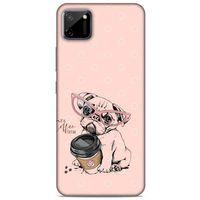 Animax Pugs COFEE Oppo Realme C11 Kılıf Desenli Silikon