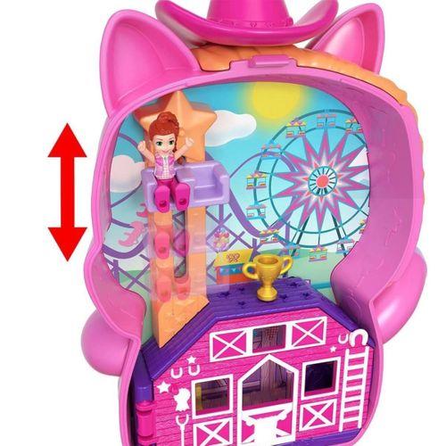 Eğitici Oyuncak JCR39 Polly Pocket Midilliyle Rodeo Heyecanı Mikro Oyun Seti