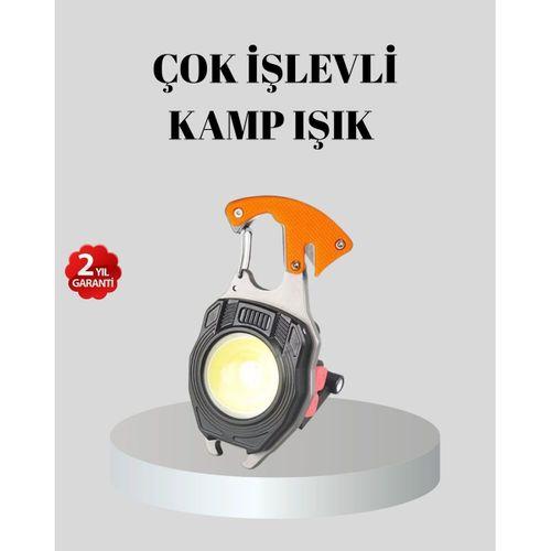 Çok Fonksiyonlu Anahtarlık Fener – Güçlü Led Işıklı, Şarjlı, Düdüklü Ve Tornavidalı Mini El Feneri