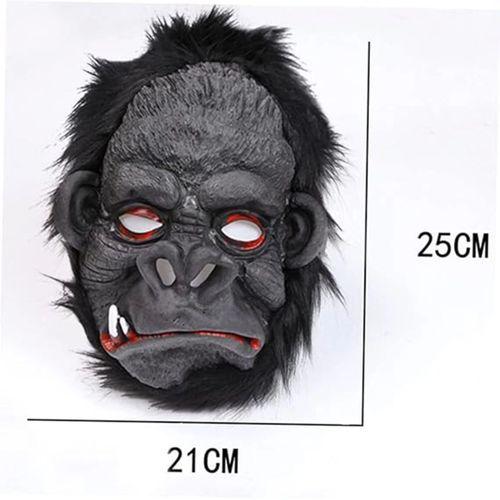 Lateks Goril Maskesi Maymun Maskesi Et Maskesi Orangutan Siyah Saçlı