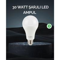 Şarjlı Led Ampul 30 Watt Soğuk Beyaz