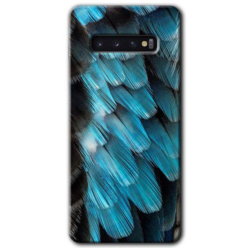 Samsung Galaxy S10 Kılıf HD Desen Baskılı Arka Kapak + Temperli Cam - 9D Tüyler